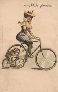Kort som feirer årsskiftet 1900 (litho i farger) av German School