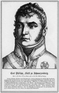 Carl Philipp, prins av Schwarzenberg (gravering) av German School
