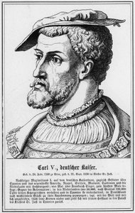 Carl V, Deutscher Kaiser (gravering) av German School