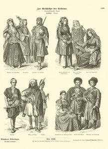 Kaukasiske kostymer, 1800-tallet av German School