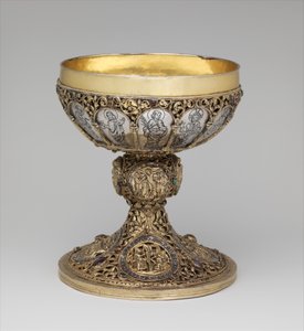 Kalk, ca. 1230-50 (sølv, forgylt sølv, niello og juveler) av German School