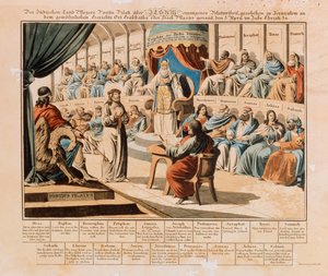 Kristus før Pilatus, utgitt av Riedel, Nürnberg, 1830 av German School