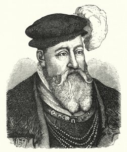 Christian III, konge av Danmark; og Norge (gravering) av German School