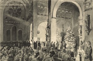 Julefeiring i Flandern kirke av German School