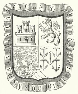 Våpenskjold til Christopher Columbus (gravering) av German School