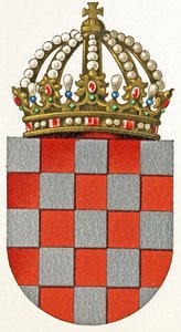 Våpenskjold fra Kroatia, ca. 1898 av German School