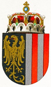Våpenskjold fra Øvre Østerrike, ca. 1898 av German School
