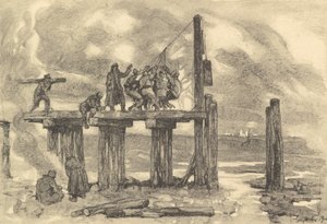 Bygger en bro over Putna av German School
