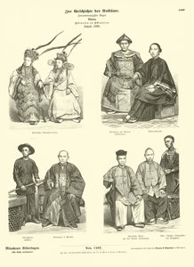 Kostyme til kinesere i Øst-India, 1880 av German School