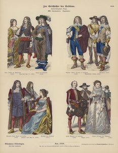 Kostymer av engelsk adel av German School