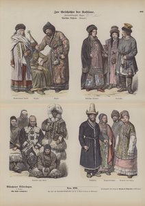Kostymer fra det russiske fjerne østen, 1800-tallet av German School