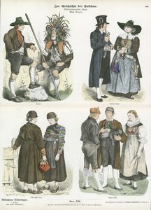 Kostymer fra Tyrol, 1800-tallet av German School