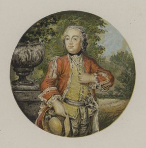 Kronprins Frederick av Preussen (farge litho) av German School