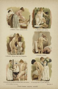 Kurativ bruk av vann (fargelitho) av German School
