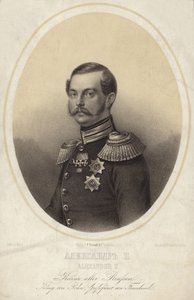 Tsar Alexander II av Russland av German School