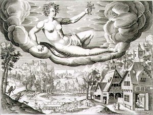 Dawn, gravert av Paul Furst (ca. 1605-66) (gravering) av German School