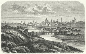Dublin på 1600-tallet (gravering) av German School