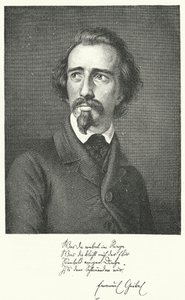 Emanuel Geibel , tysk poet og dramatiker (gravering) av German School