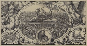 Henrettelse av Lippold ben Chluchim, mester for myntverket i Brandenburg, Berlin, 28. januar 1573 av German School
