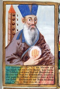 Far Matteo Ricci (1552-1610) i mandarindrakt av German School
