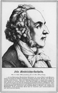 Felix Mendelssohn-Bartholdy (gravering) av German School