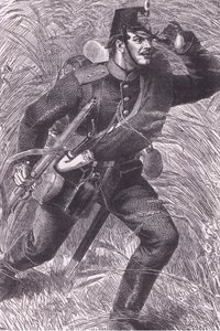 Forward, Cassells historie om krigen mellom Frankrike og Tyskland utgitt av Cassell and Company Limited, ca. 1890 (litho) av German School