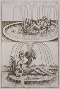 Fontener, fra Architectura Curiosa Nova av Georg Andreas Bockler (1617-85), utgitt 1704 av German School