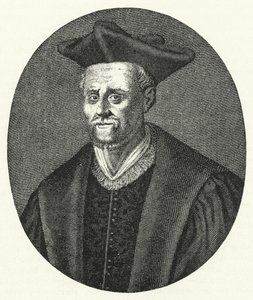 Francois Rabelais , fransk forfatter (gravering) av German School