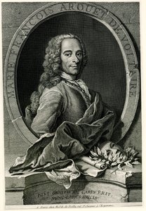 Francois Marie Arouet av Voltaire av German School