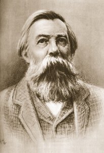 Frederick Engels (sepia-bilde) av German School