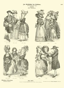 Franske kostymer, 1700-tallet av German School