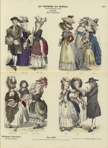Franske kostymer, 1700-tallet av German School