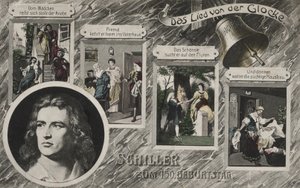 Friedrich Schiller (litho-farge) av German School