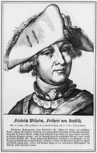 Friedrich Wilhelm, Freiherr von Sendlik (gravering) av German School