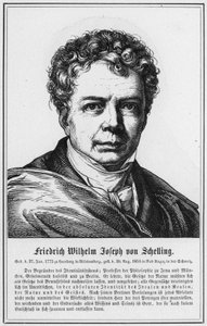 Friedrich Wilhelm Joseph von Schelling (gravering) av German School