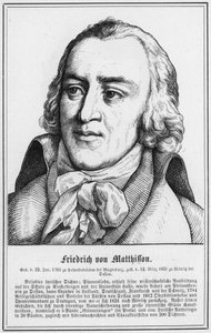 Friedrich von Matthisson (gravering) av German School