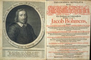 Frontispice til Theosophia Revelata av Jacob Boehme, 1715 (trykk og gravering) av German School