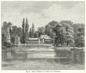 Hagedesign: Petit Trianon, Versailles, Frankrike (gravering) av German School