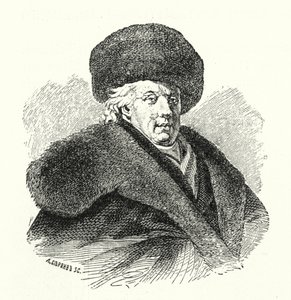 Gavrila Dershavin , russisk poet (gravering) av German School