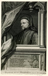 Geoffrey Chaucer av German School