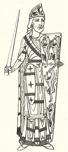 Geoffrey Plantagenet, greve av Anjou (gravering) av German School