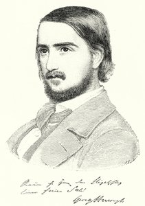 Georg Herwegh , tysk poet (gravering) av German School