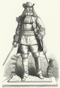Georg von Derfflinger , tysk feltmarskalk i hæren til Brandenburg-Preussen (gravering) av German School