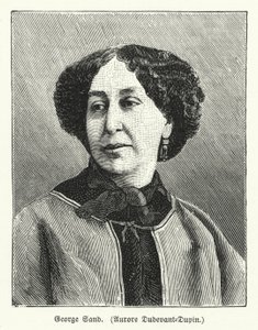 George Sand , fransk forfatter (litho) av German School