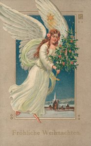 Tysk julekort (farge litho) av German School