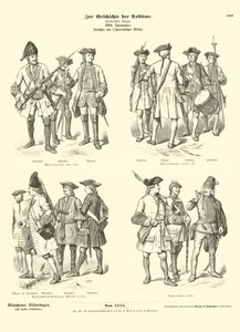 Tyske og østerrikske militæruniformer, 1700-tallet av German School