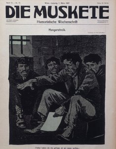 Tysk komedietidsskrift Die Muskete utgitt i 1907. av German School