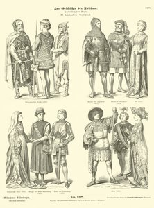 Tyske kostymer, 1400-tallet av German School