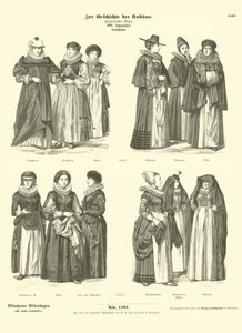 Tyske kostymer, 1600-tallet av German School