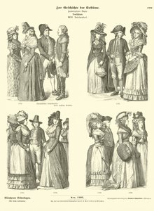 Tyske kostymer, 1700-tallet av German School